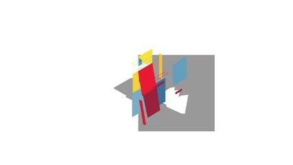 Poster - Three books icon animation isometric best object on white backgound
