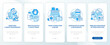 Trash recycling innovations onboarding mobile app page screen. Waste processing walkthrough 5 steps graphic instructions with concepts. UI, UX, GUI vector template with linear color illustrations