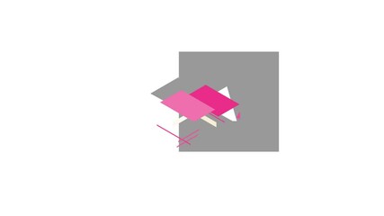 Poster - Pink book icon animation isometric best object on white backgound