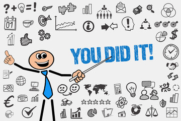 Wall Mural - You did it!