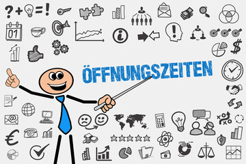 Wall Mural - Öffnungszeiten