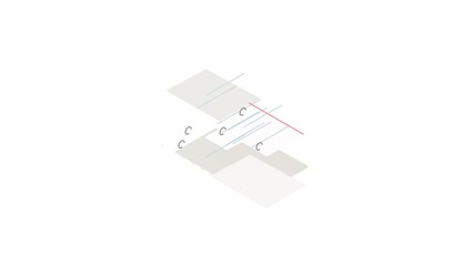 Poster - Notepad icon animation isometric best object on white backgound