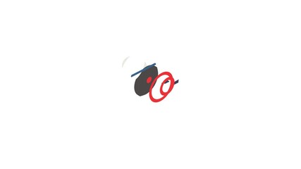 Poster - Target with arrow icon animation isometric best object on white backgound