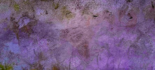 Concrete Wall Background In Violet Color. Looks Like Cement