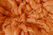 Orange Fur Texture Background