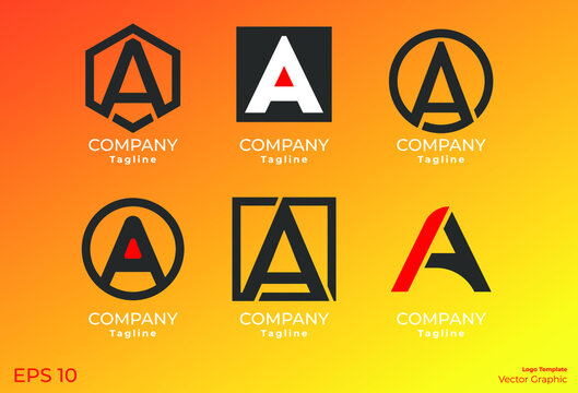Letter A logotype. Modern minimal logo template. Logo concept. Eps 10. Vector graphic.