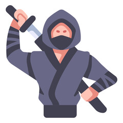 Wall Mural - ninja icon