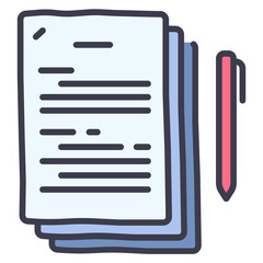 Wall Mural - movie script icon