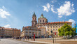 Church of Saint Nicholas and Gromling Palace in the Lesser Town Square, Prague, Czech republic