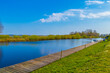 Bad Bederkesa Lake See natural landscape on sunny day Germany.