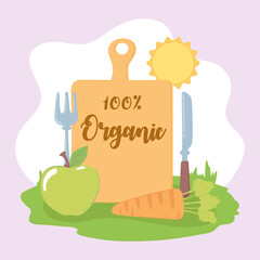 Poster - organic fresh food