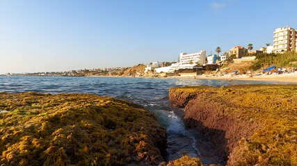 Wall Mural - Sea time lapse in the afternoon