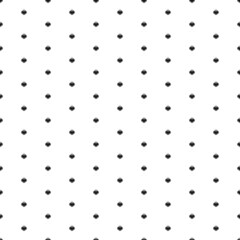 Poster - Square seamless background pattern from geometric shapes. The pattern is evenly filled with small black absorbent symbols. Vector illustration on white background