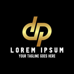 Poster - simple letter or word dp font in flip position and precision image graphic icon logo design abstract
