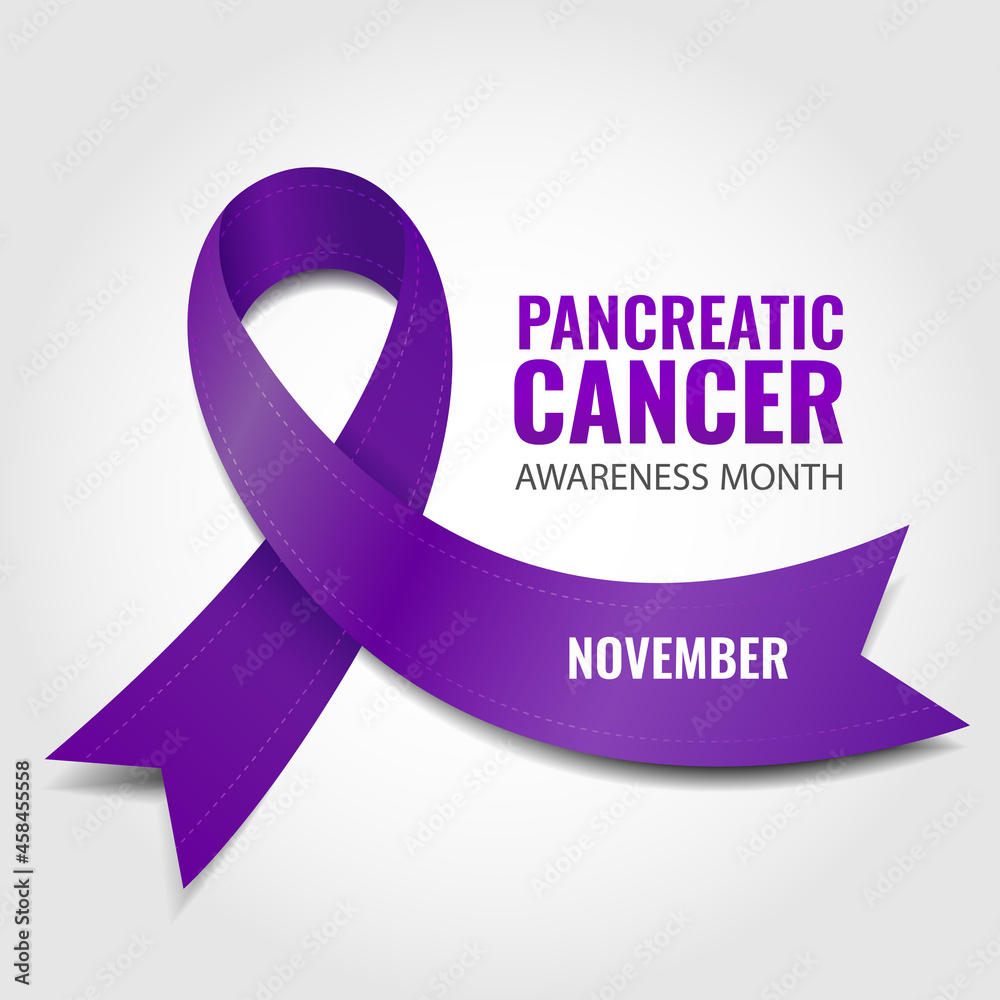 Vector Illustration of pancreatic cancer awareness. Stock Vector ...