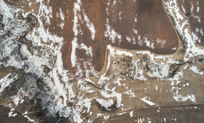 Wall Mural - Surface of other planet land