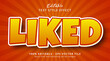 © Creative Division - Editable text effect, Liked text on headline cartoon style effect