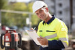 © auremar - architect checking insulation during house construction