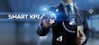 © Murrstock - Smart KPI Key Performance Indicator business technology concept on screen.