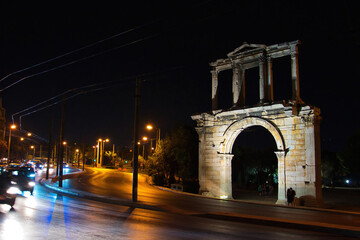 Canvas Print - Hadrian's Gate in Athens , Athens, Greece