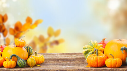 pumpkin on table