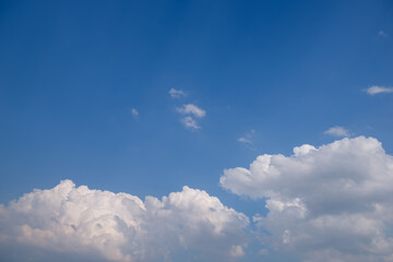 Wall Mural - white clouds on blue sky