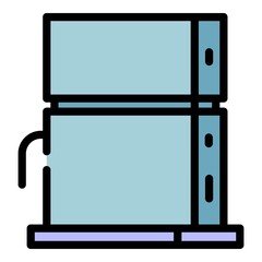 Poster - Modern game console icon. Outline modern game console vector icon color flat isolated