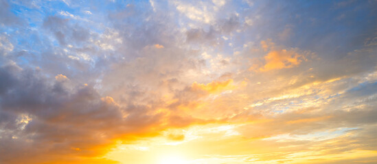 Wall Mural - sky at sunrise summer nature background