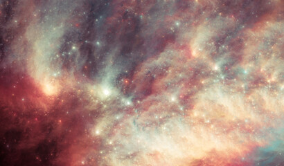 Wall Mural - Nebula #36 - High Resolution (13k) - Great for sci-fi productions of a positive vibe with it's bright and vibrant colors