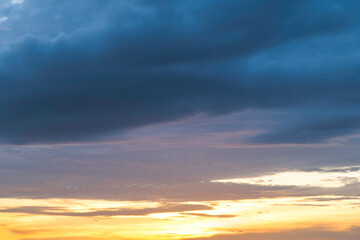 Wall Mural - cloud at sunset summer nature background