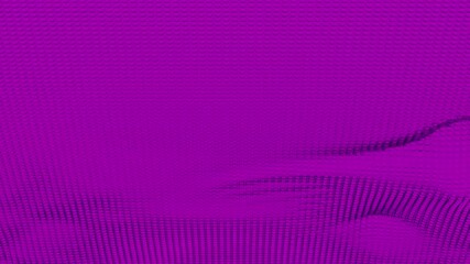 Poster - Minimalistic colorful rippling background. Design. Geometric motion pattern with wavy surface of many rows of particles.