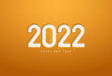 Happy New Year 2022  Vectors Illustrartion Design