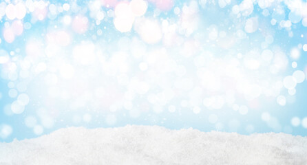 Aufkleber - Holiday bokeh background. Greeting card template