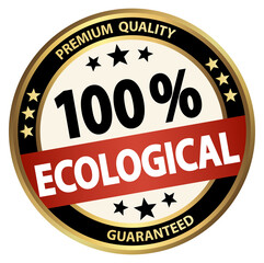 Wall Mural - round business button - 100% ecological