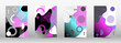 © niko180180 - Modern memphis background set covers, great design for any purposes.