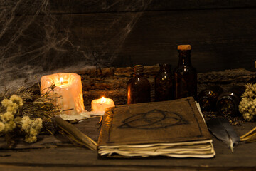 set of objects symbols of esoteric rituals