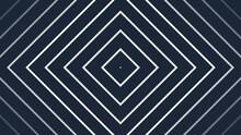 A White And Blue Hypnotic Rhombus Shape Animation