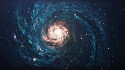blue galaxy in the universe.