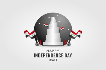 Iraq Independence Day Design Background For Greeting Moment