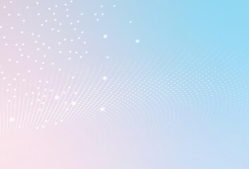Poster - Light Pink, Blue vector Abstract illustration with colored bubbles in nature style.