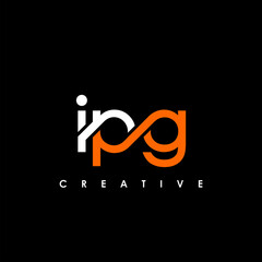 IPG Letter Initial Logo Design Template Vector Illustration