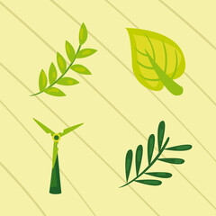 Sticker - sustainable symbol set