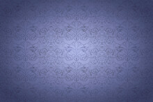 Light Violet, Lavender Vintage Background , Royal With Classic Baroque Pattern, Rococo. Background For Covers, Postcards, Ads, Leaflets, Labels, Posters, Banners And Invitations. Vector