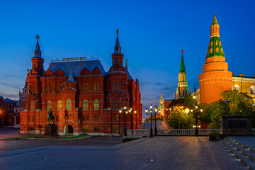 Fototapete - Red Square, Moscow Kremlin and State Historical Museum in Moscow, Russia. Architecture and landmarks of Moscow.
