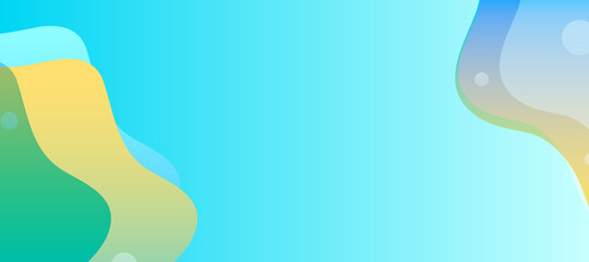 Poster - Abstract dynamic fluid waves background for banner and business promotion media. Vector