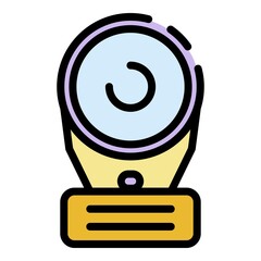 Poster - Webcam icon. Outline webcam vector icon color flat isolated