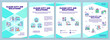 © IMG visuals icons - Clean city air solutions brochure template. Air purification system. Flyer, booklet, leaflet print, cover design with linear icons. Vector layouts for presentation, annual reports, advertisement pages