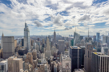 Fototapete - New York City Manhattan midtown buildings skyline in September 2021