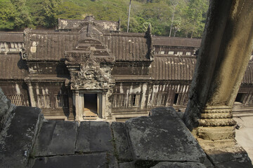 Wall Mural - Closeup shot of Angkor wat, Cambodia