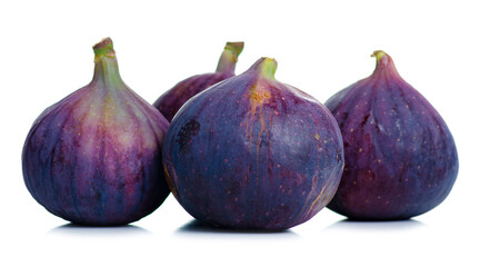 Wall Mural - Fresh figs raw on white background isolation